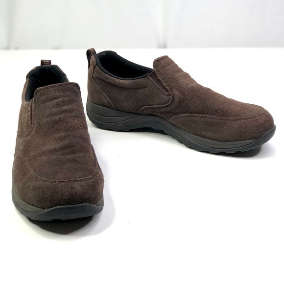L.L. Bean slip-on suede shoes brown 13 - Picture 1 of 9